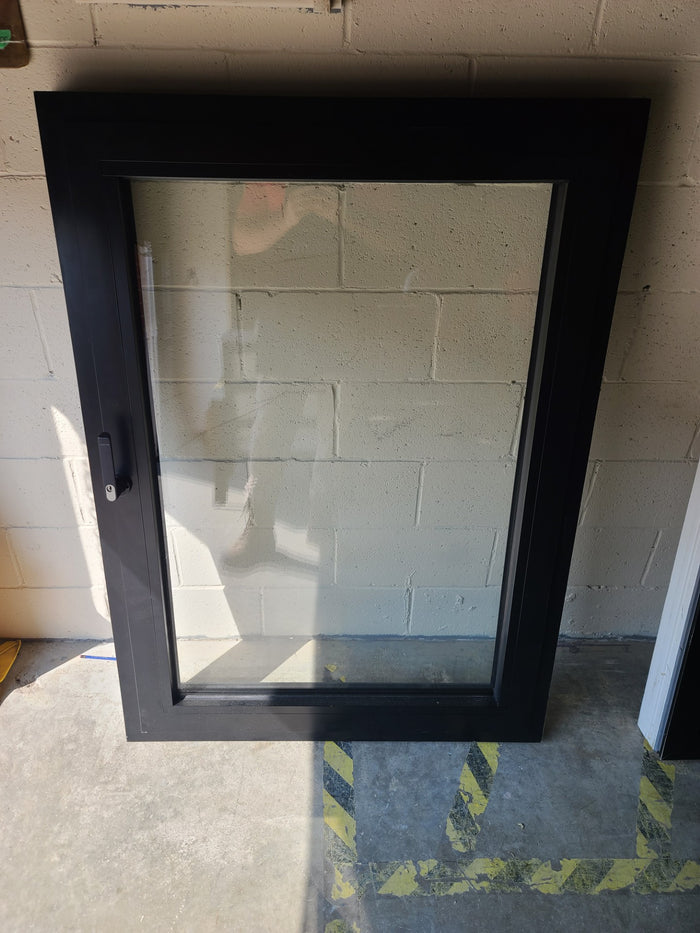 53.5" H x 38.5" W Black Casement Window