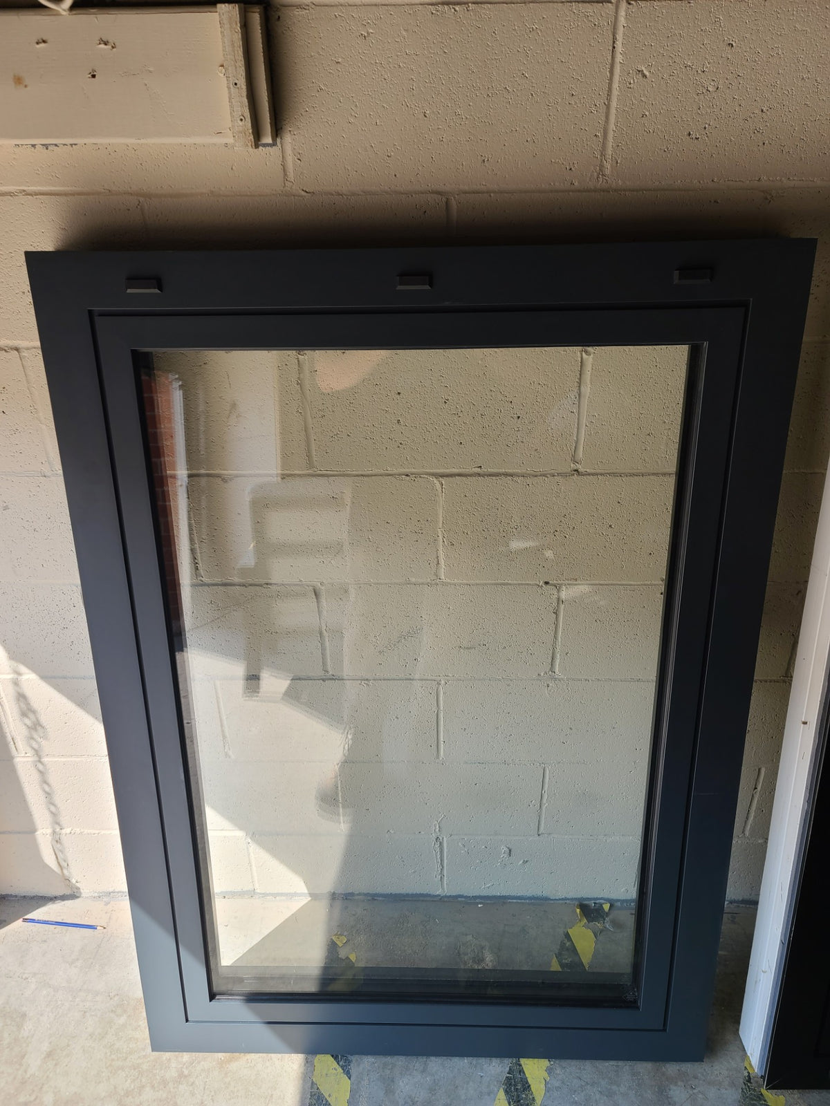 53.5" H x 38.5" W Black Casement Window