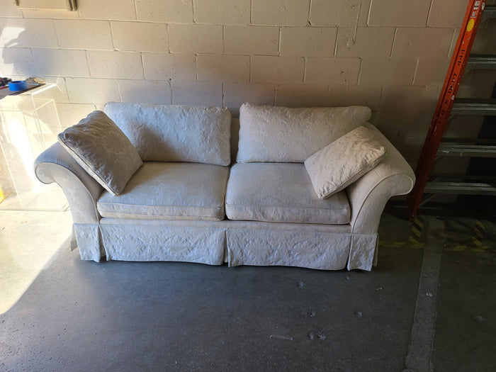 White Three-Seater Sofa