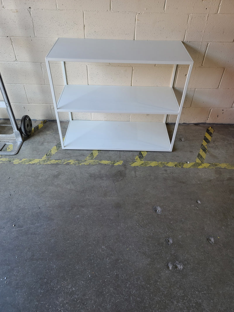 32 Inch White Metal Shelf