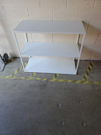 32 Inch White Metal Shelf