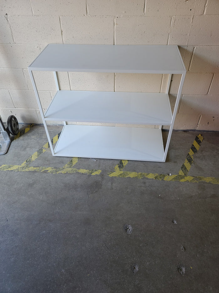 32 Inch White Metal Shelf