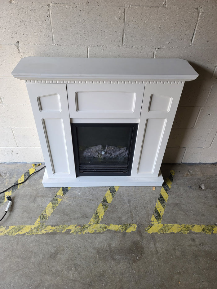 White Electric Fireplace