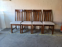 Brown Dining Set with 4 Chairs