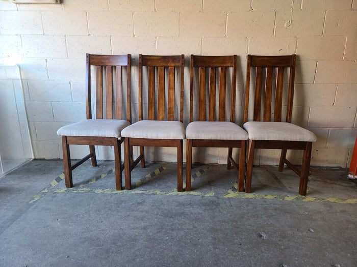 Brown Dining Set with 4 Chairs