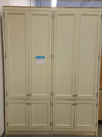 19 White and Brown Kitchen Cabinet Set