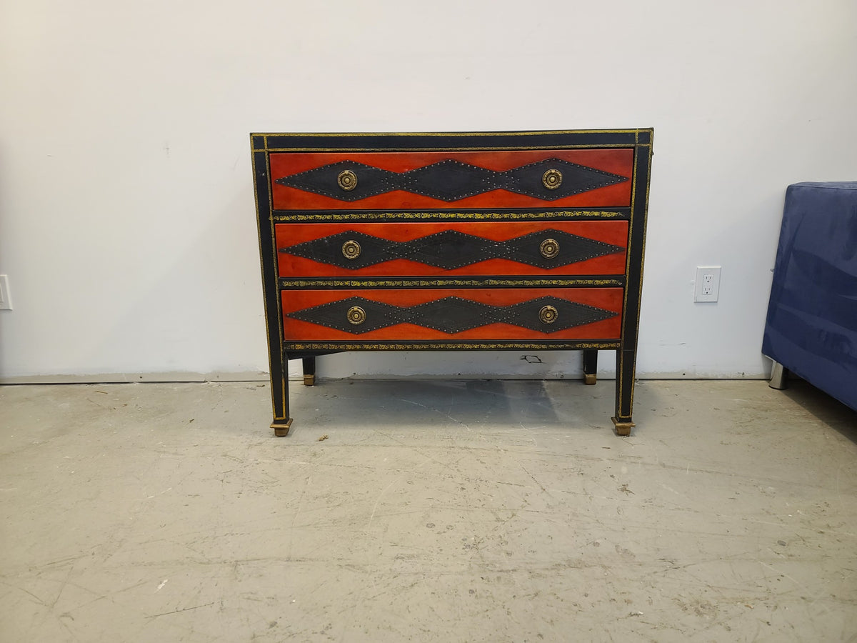 Black and Red 3 Drawer Dressers
