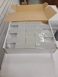 2"x 6" Backsplash Cobble Glass Wall Tile