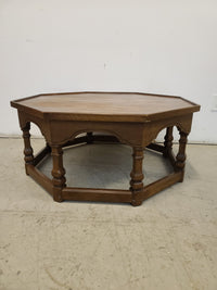 Dark Brown Octagonal Coffee Table
