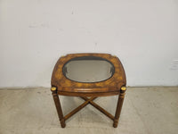 Side Table with Glass Insert