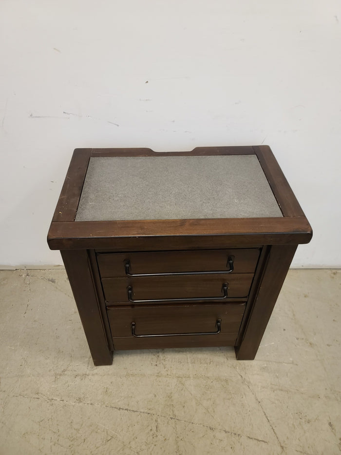 Side Table with Charging Station (1 Usb Outlet Damaged)