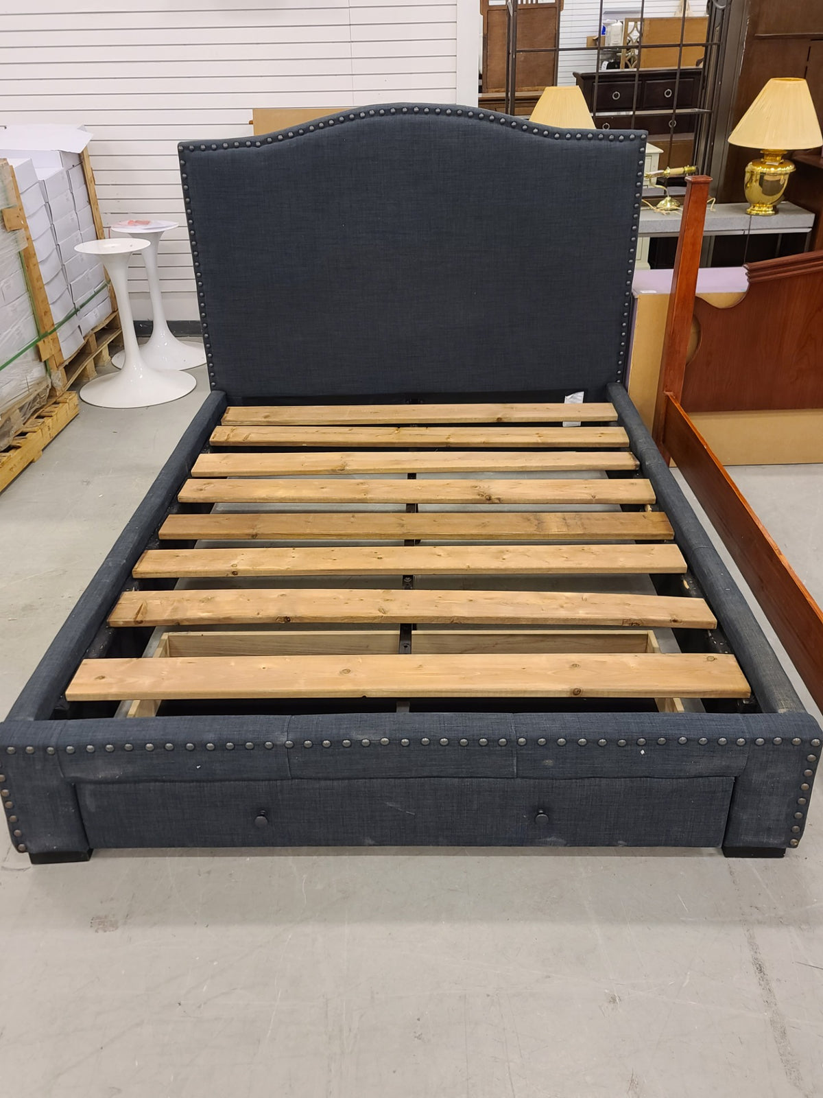 Grey Queen Bedframe