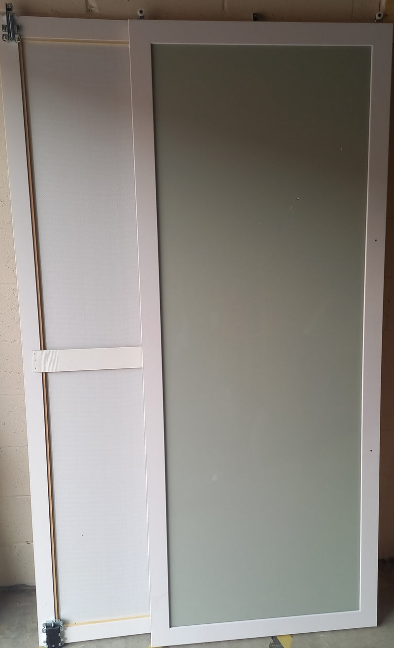 White Sliding Closet Door
