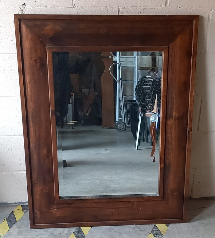 Wooden-framed Mirror