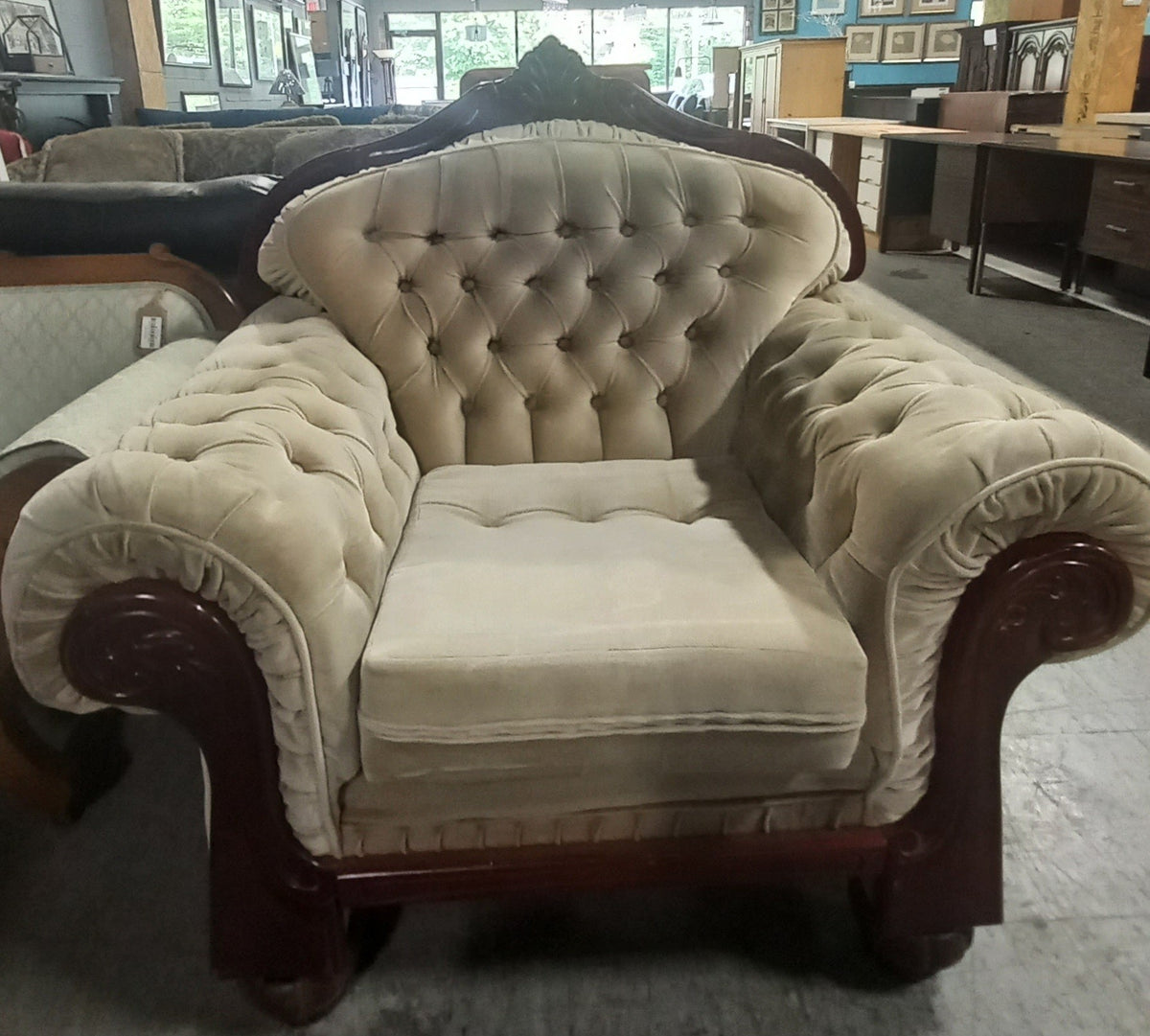Tufted Sofa Chair (Beige)