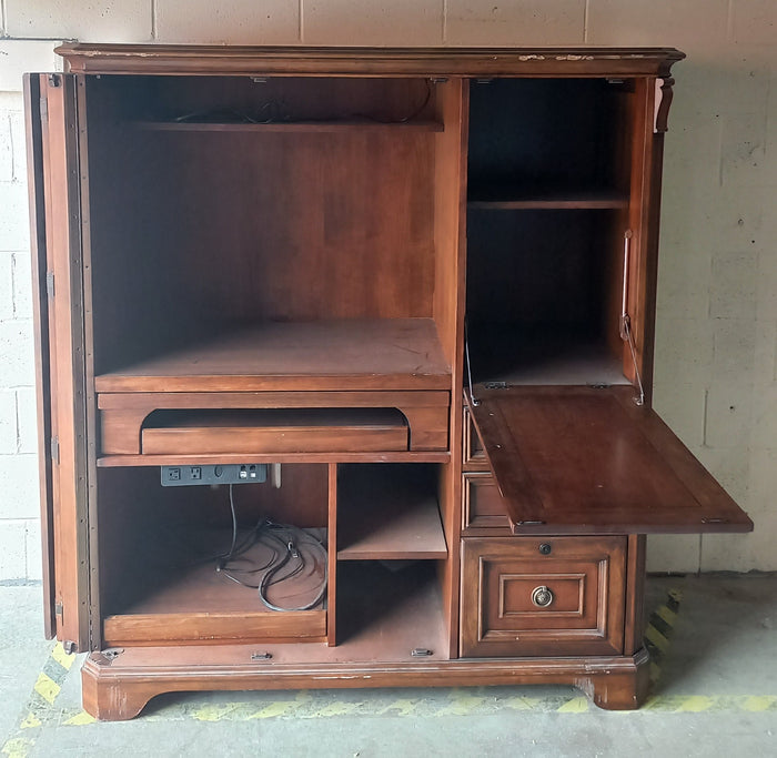 Computer Cabinet in Clear Cherry