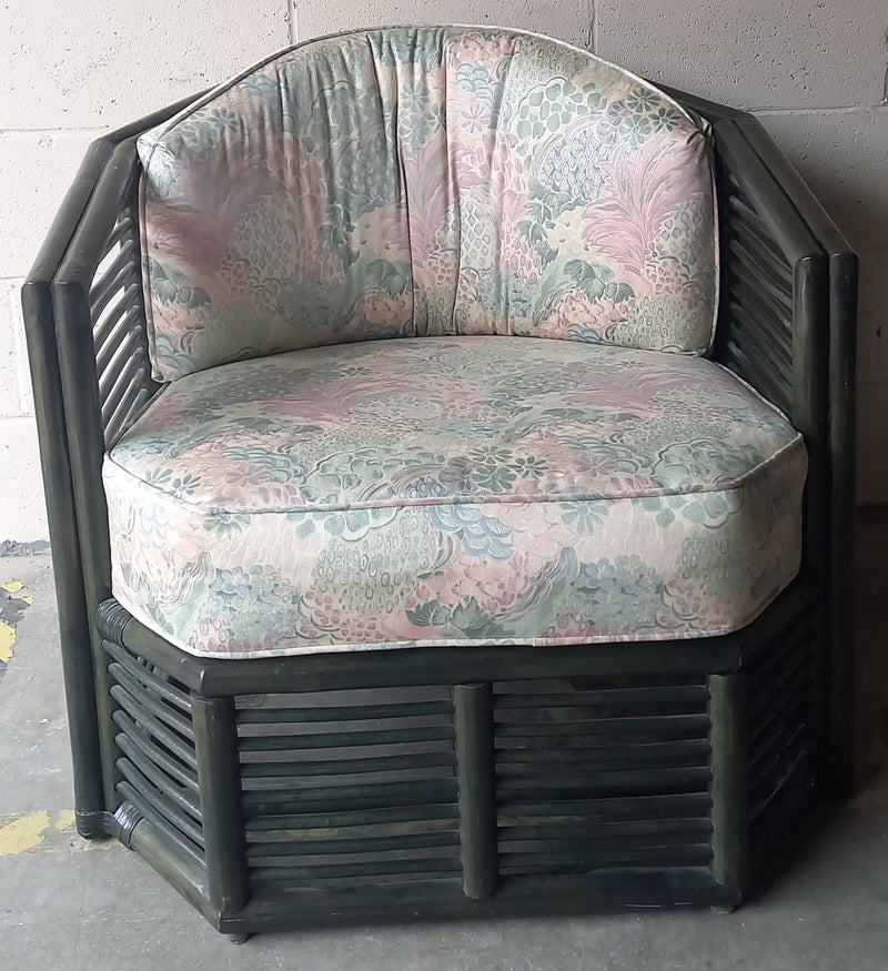 Floral Bamboo Armchair