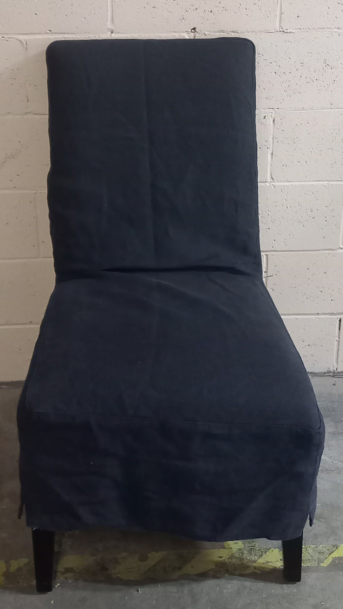 Set of Four White Dining Chairs w/ Chair Covering