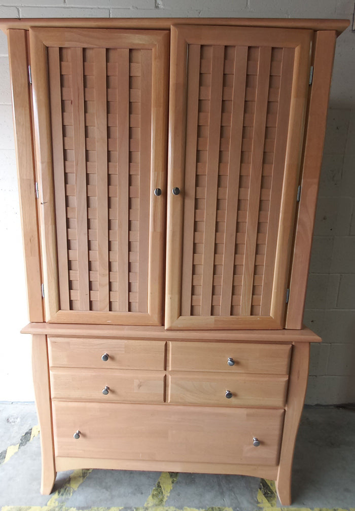 Beige Wardrobe with Five Drawers