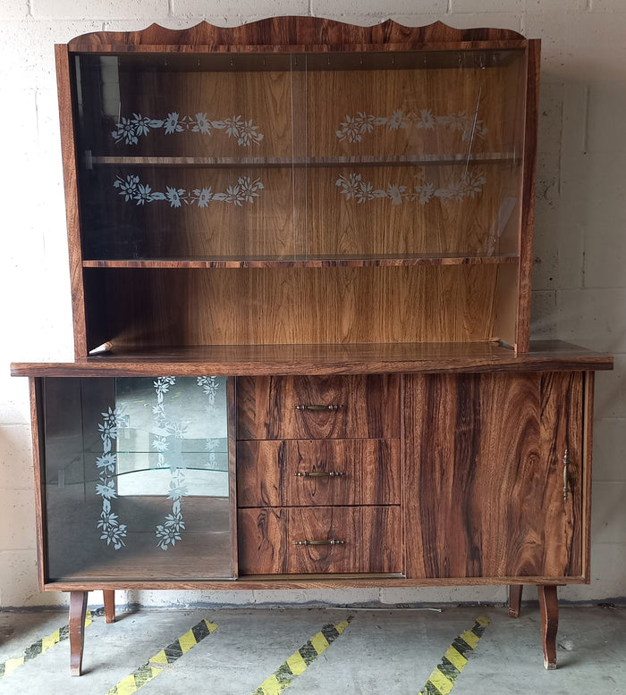Brown Hutch Cabinet