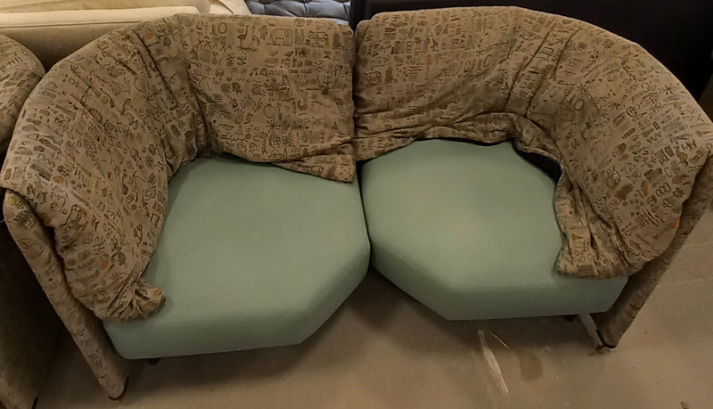 Mint Coloured Loveseat