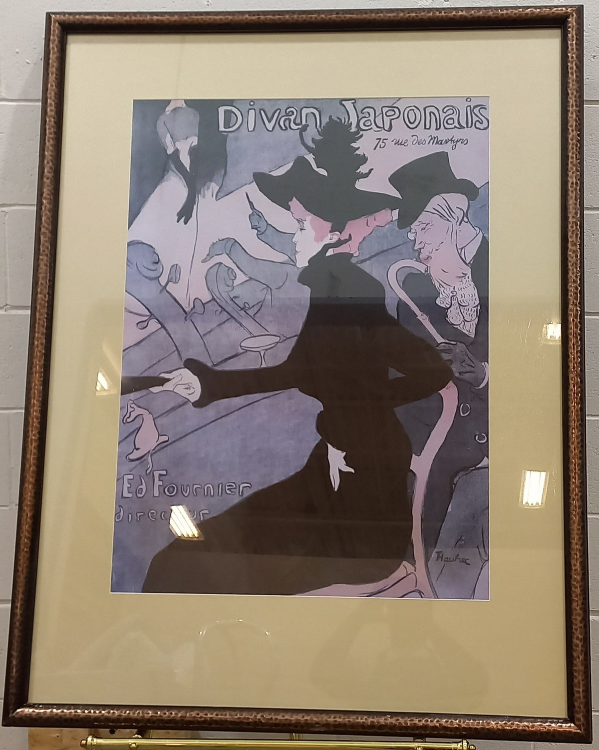 50.5x38.5-Inch Artwork - Le Divan Japonais by Henri de Toulouse-Lautrec