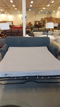 3-Seater Blue Sofa Bed