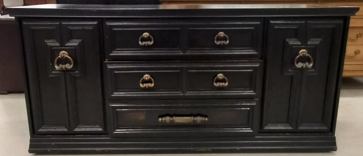 Vintage Black Dresser