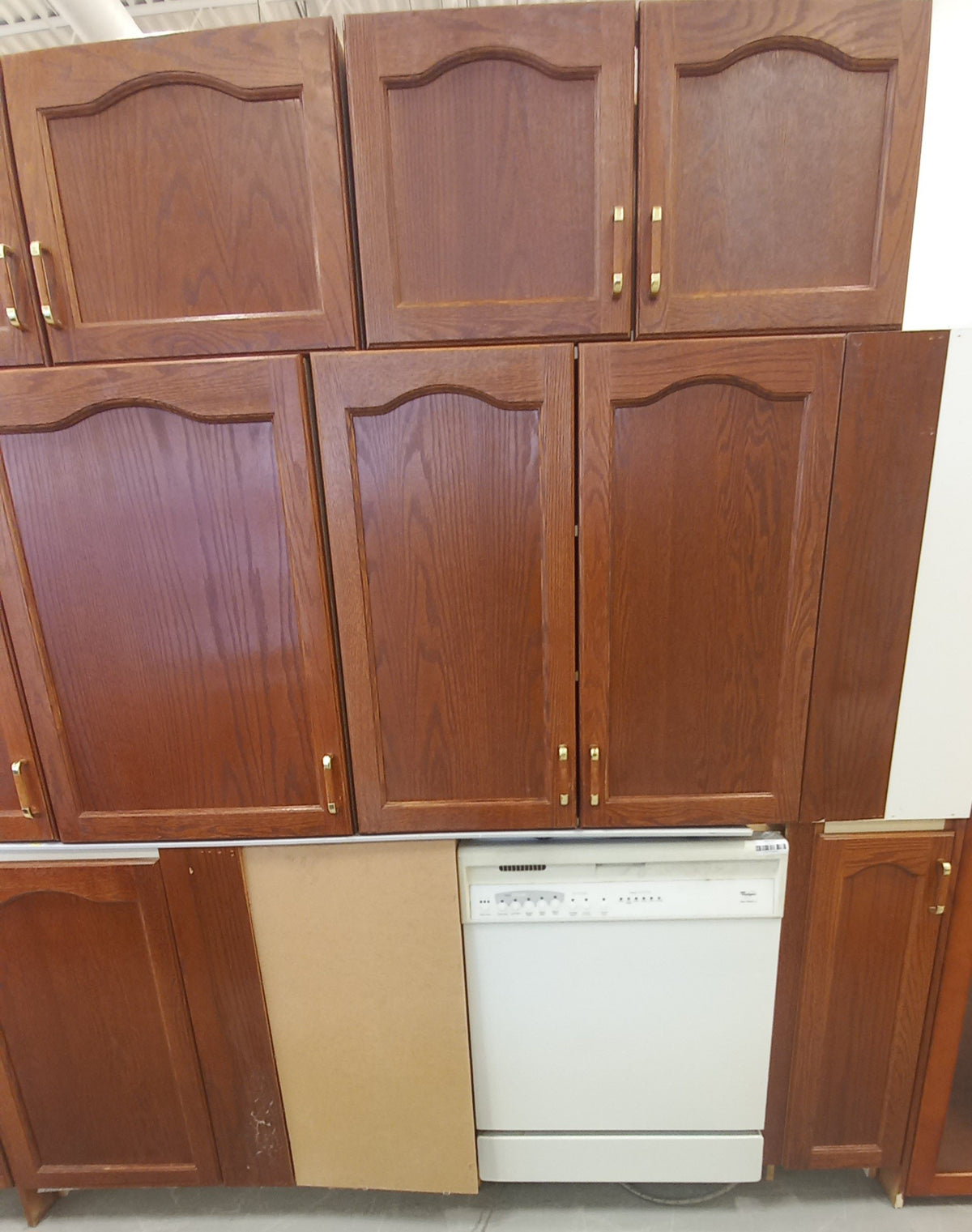 Set of Kitchen Cabinets in Brown