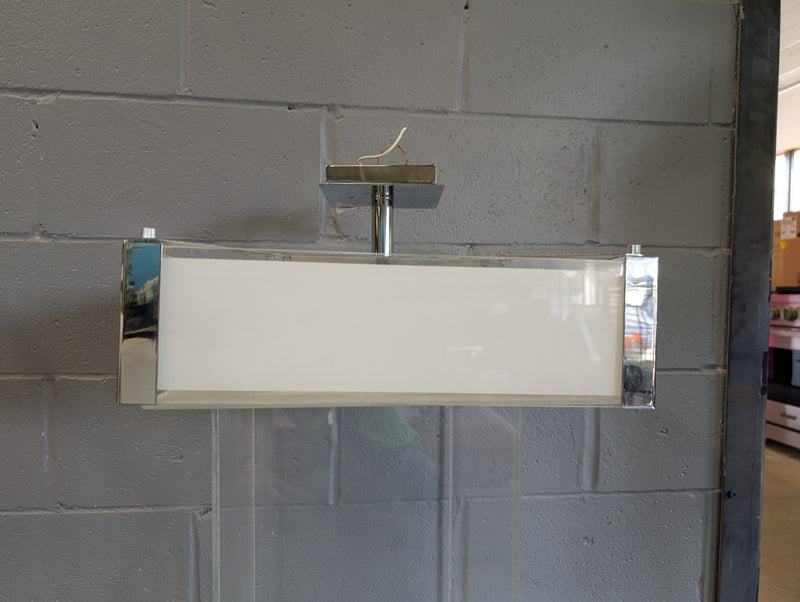 Modern Square White and Glass Fixture