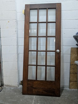 Wood Glass French Door