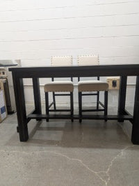 Wood Table With 2 Chairs and Bench