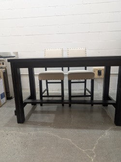 Wood Table With 2 Chairs and Bench