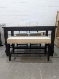 Wood Table With 2 Chairs and Bench