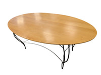 Oval Dining Table in Metal base