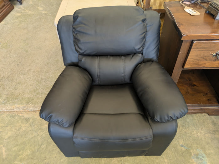 Mini Black leather Recliner Chair