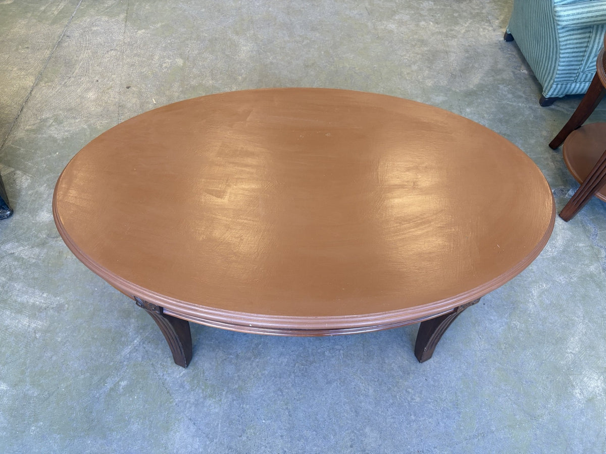 4ft. Oval Coffee Table (Terracotta)