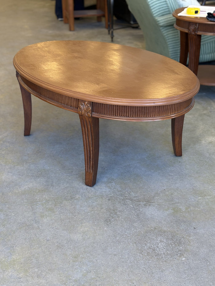4ft. Oval Coffee Table (Terracotta)