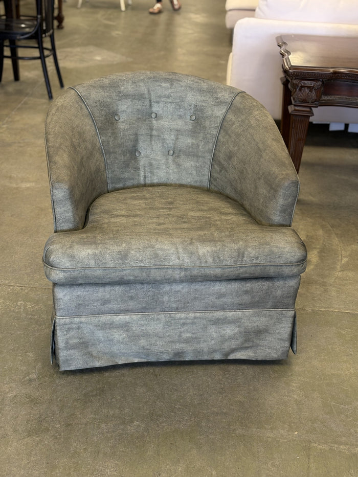 Cushioned Club Chair (Deep Olive)