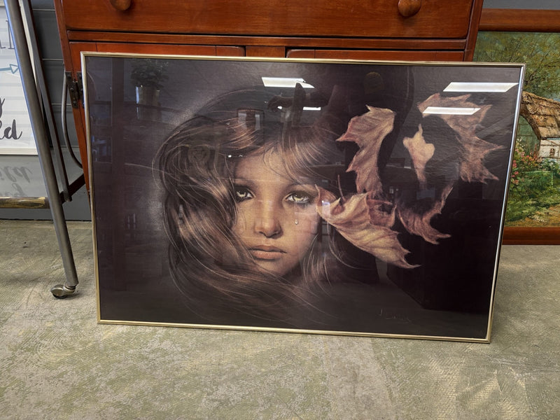 Rare Vintage 1970s Beautiful Joy Caros September Love Weeping Woman