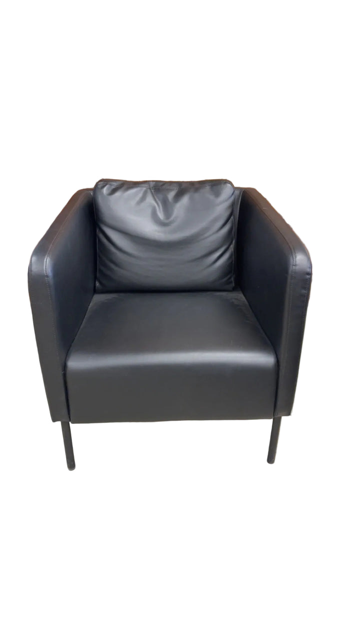 28 Inch Faux Leather Office Chair