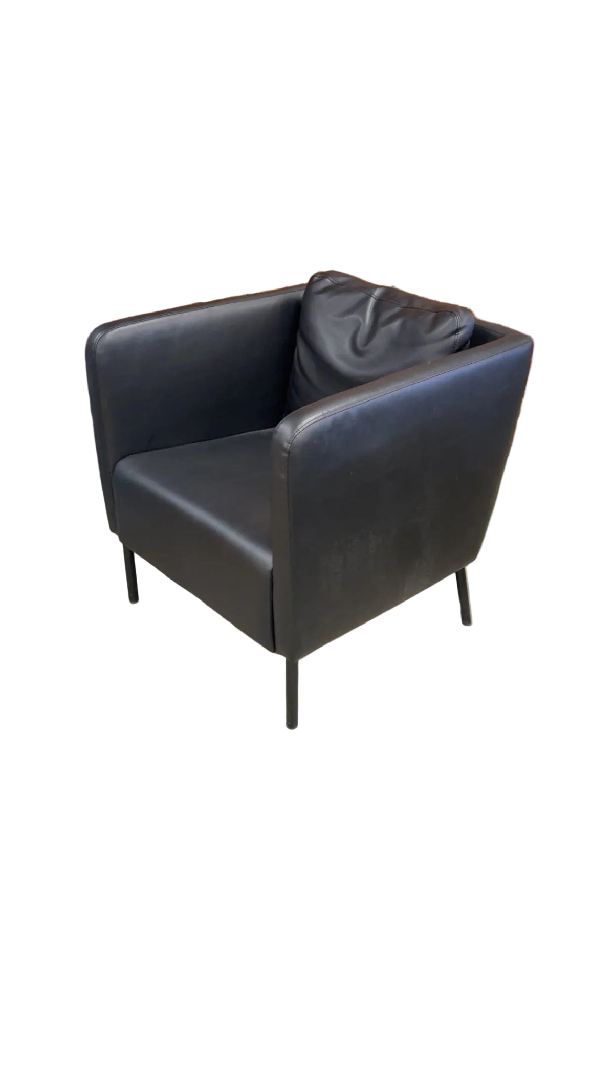 28 Inch Faux Leather Office Chair