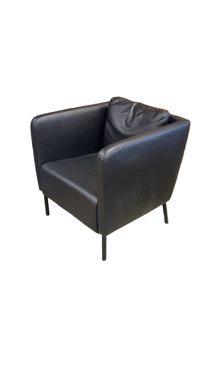 28 Inch Faux Leather Office Chair