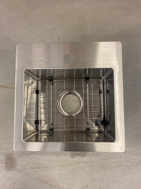 Glacier Bay Single Bowl Dual Mount Bar Sink
