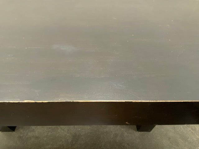 Black Wooden Dining Table w/Bench