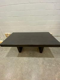 Black Wooden Dining Table w/Bench