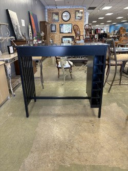 Southern Enterprises Amilise Pub Table with Wine Storage