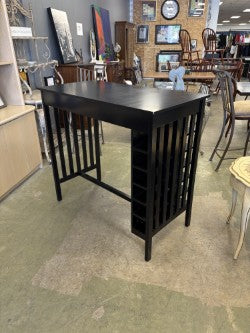 Southern Enterprises Amilise Pub Table with Wine Storage