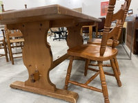 Rustic Country Table With 4 Chairs
