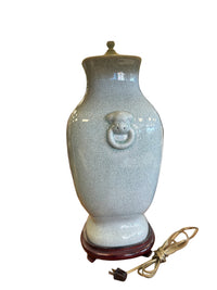 21-Inch Crackle Chinese Lamp